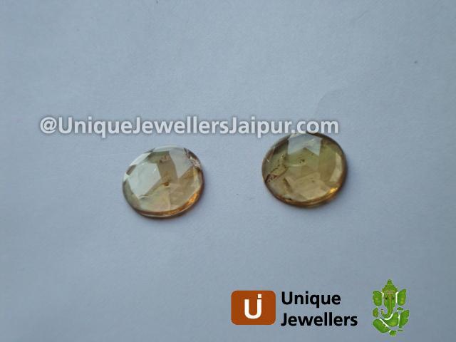 Orange Tourmaline Fac Coin Slices